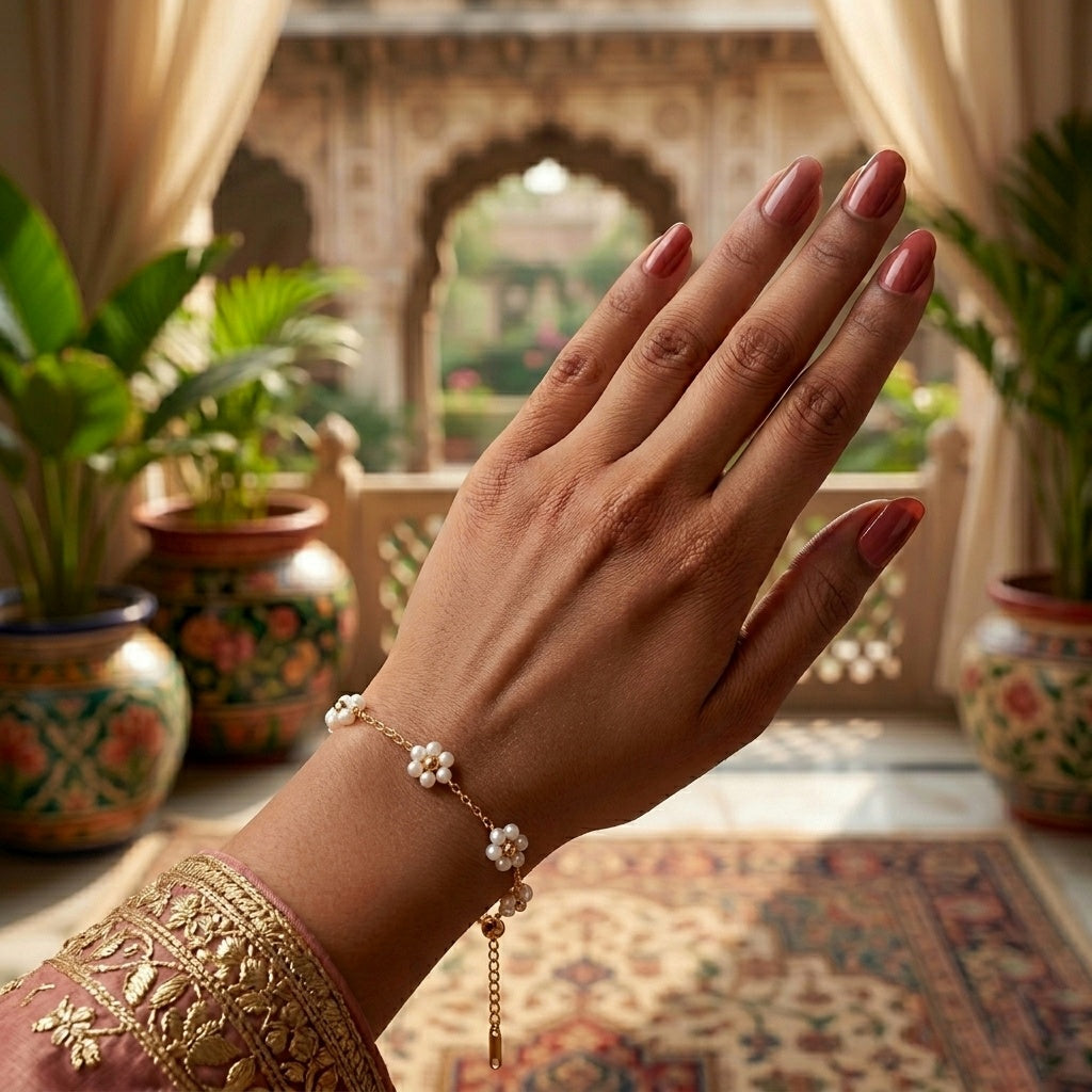 Pearl Flower Bracelet