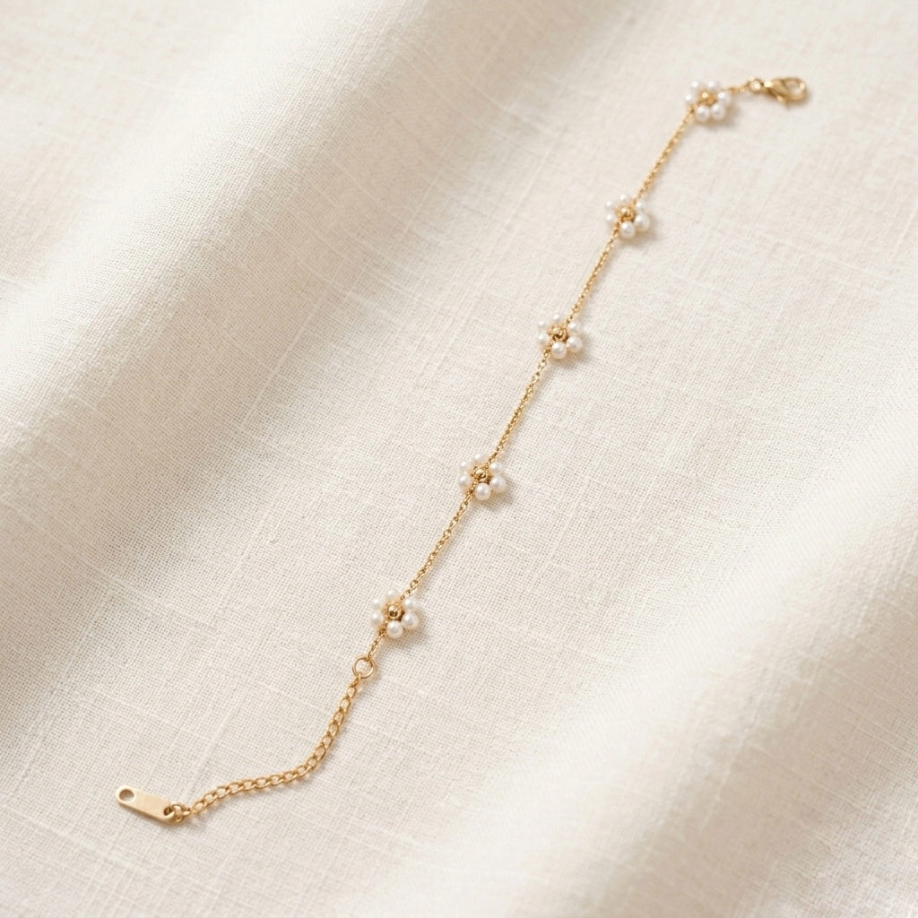 Pearl Flower Bracelet