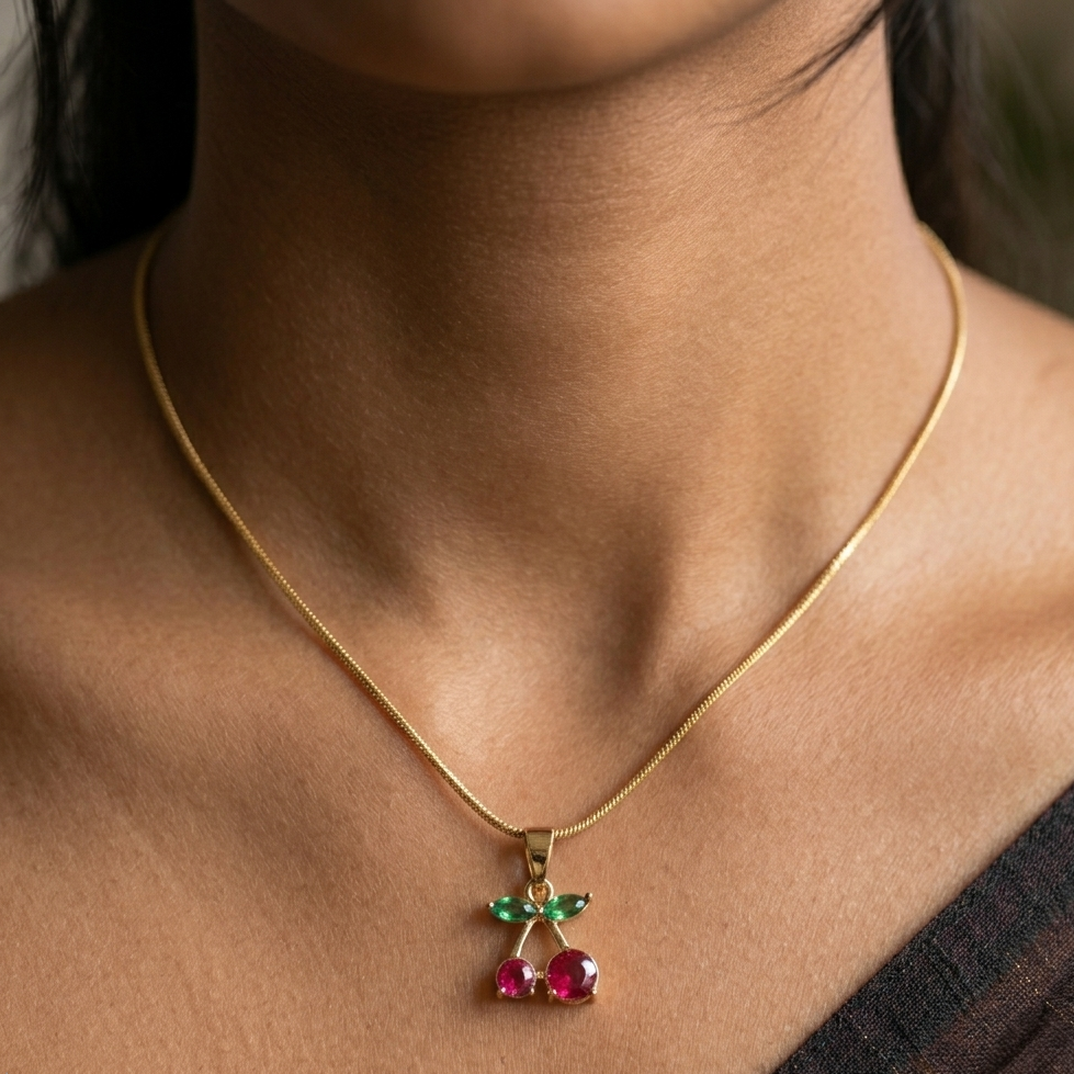 Scarlet Cherry Pendant