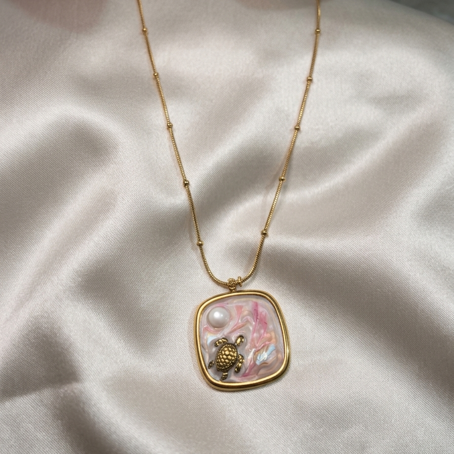 Ocean Princess Turtle Necklace