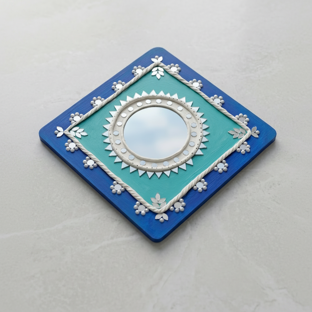 Kori Shimmer Mirror – Azure Blue