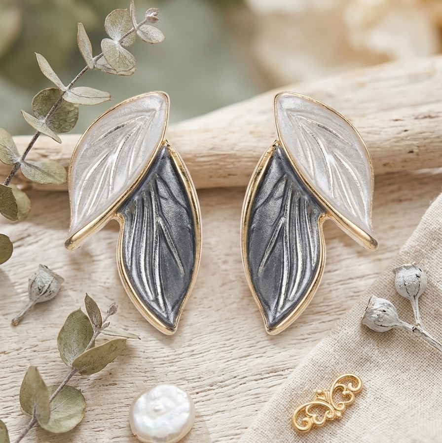 Stylish Leaf Drop Earrings