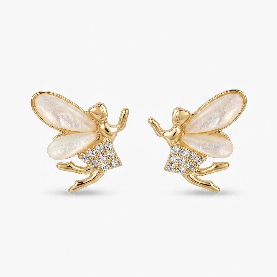 Fairy Wing Stud Earrings