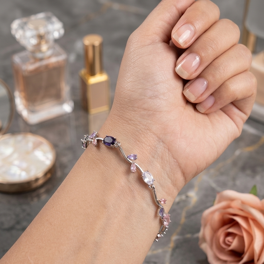 Royal Tulip Bracelet(Silver)