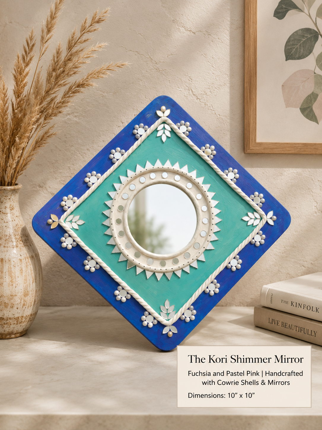 Kori Shimmer Mirror – Azure Blue