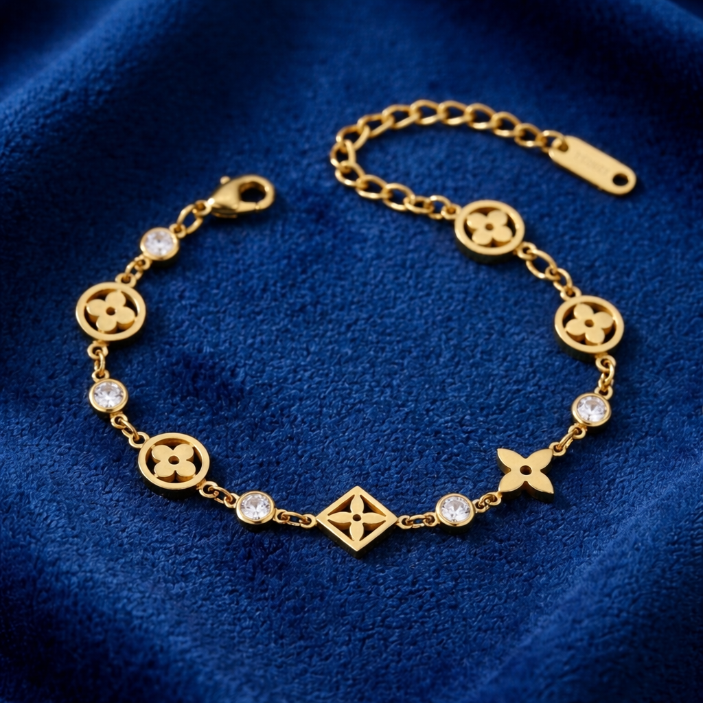 Golden bloom bracelet