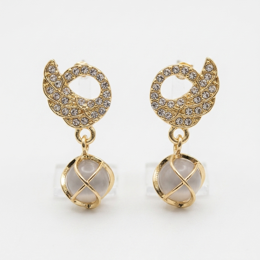 Swan Grace Drop Earrings