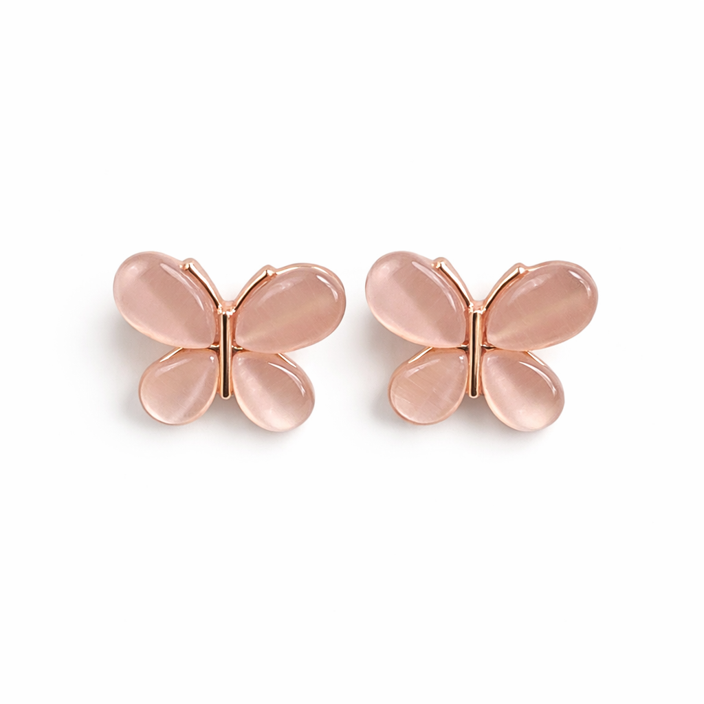 Blush Butterfly Earrings