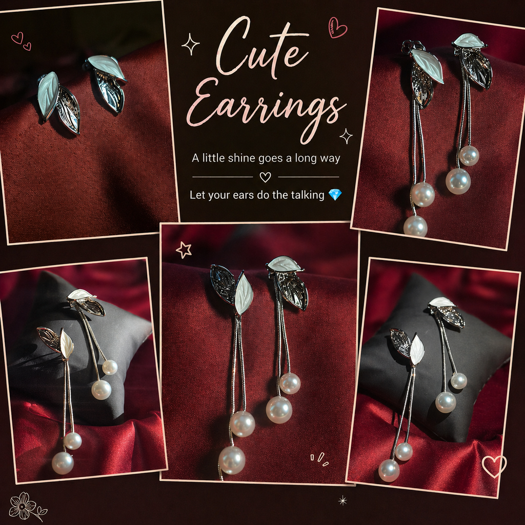 Princess Duo Pearl Earrings