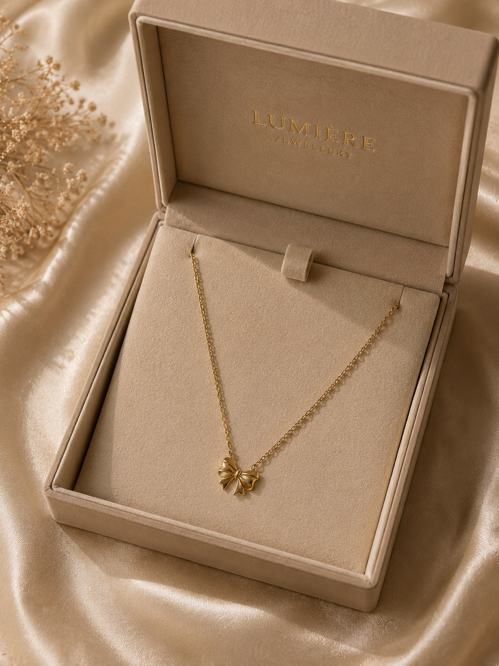 Éloise Bow Charm Necklace