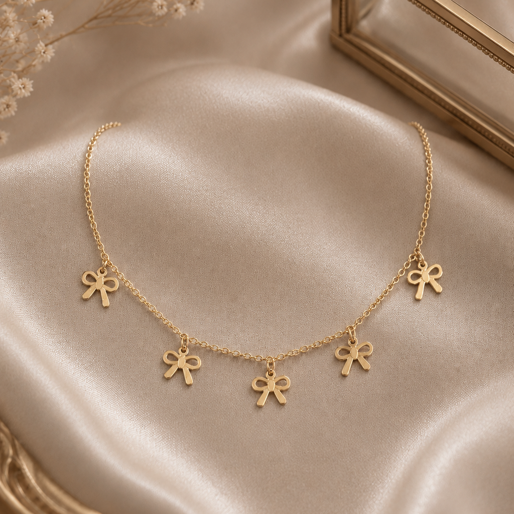 Sweet Knot Charm Necklace