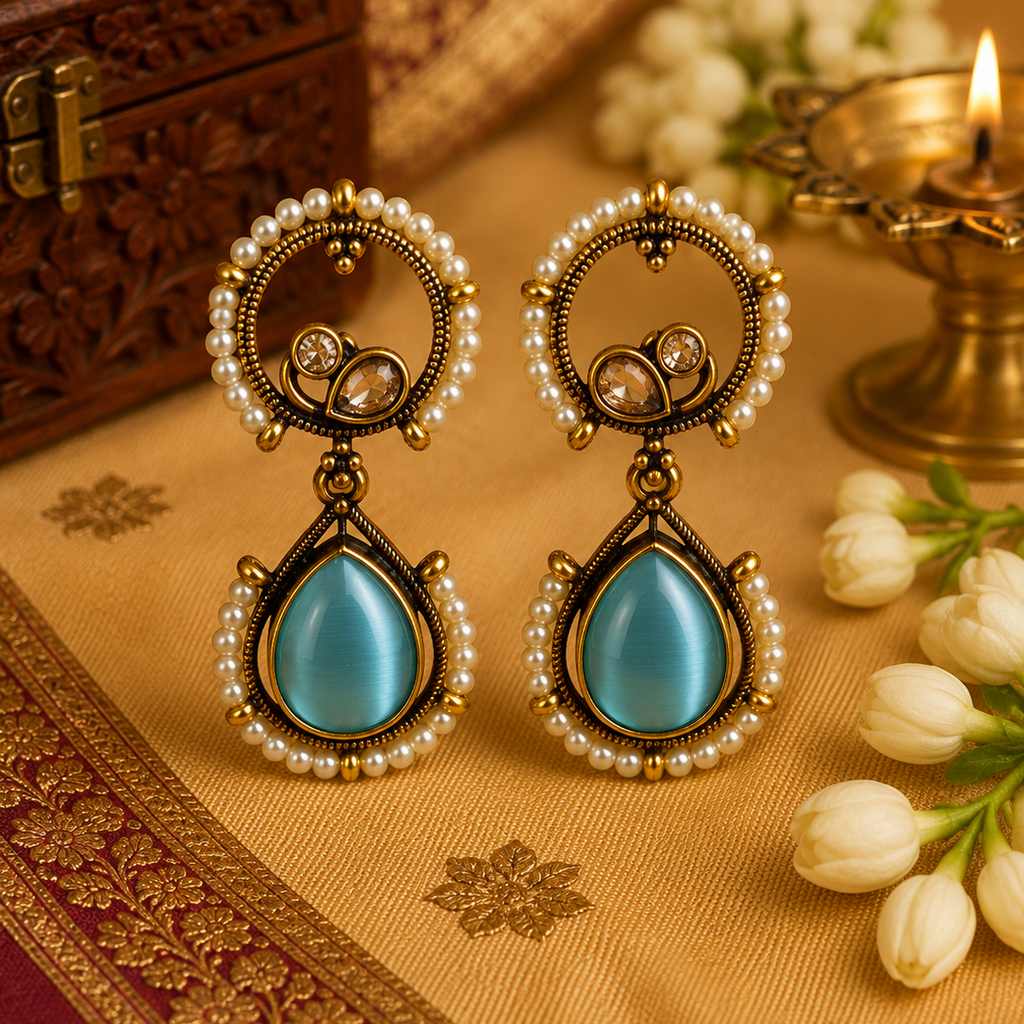 Aqua Pearl Chandbalis