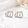 Celeste Crystal Hoops