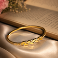 Celeste Crystal Leaf Bangle