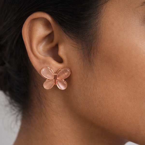 Blush Butterfly Earrings
